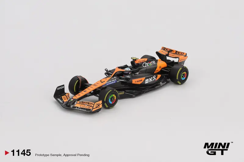 (Pre-Order) 1:64 2024 Lando Norris -- Hungarian Gp -- #4 Mclaren Mcl38 -- Mini Gt Mgt01145 1