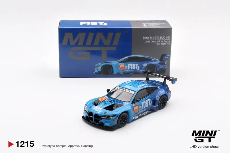 (Pre-Order) 1:64 2025 China Gt -- #90 Fist Team Aai Bmw M4 Gt3 Evo -- Mini Gt Mgt01215 1