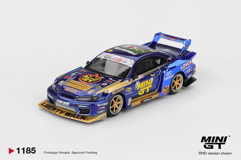 (Pre-Order) 1:64 2025 Formula Drift -- #555 Halloween Nissan Lb-Super Silhouette S15 Silvia -- Mini Gt Mgt01185 1
