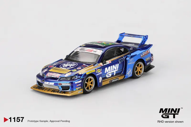 (Pre-Order) 1:64 2025 Formula Drift -- #555 Nissan Lb-Super Silhouette S15 Silvia -- Mini Gt Mgt01157 1
