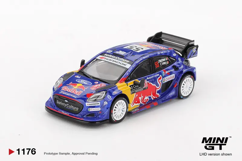 (Pre-Order) 1:64 2025 Rally Monte-Carlo -- #55 Ford Puma Rally1 -- Mini Gt Mgt01176 1