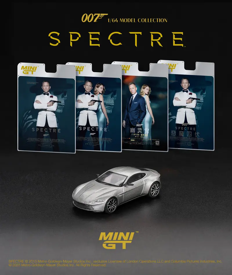 (Pre-Order) 1:64 Aston Martin Db10 "Spectre" -- James Bond Collection -- Mini Gt 1