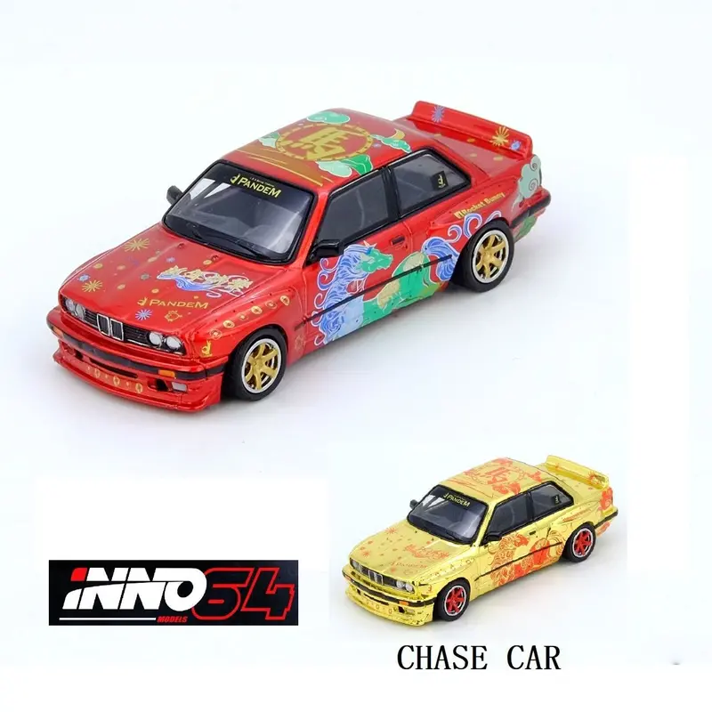 (Pre-Order) 1:64 Bmw E30 M3 Pandem -- Chinese New Year Of The Horse 2026 -- Inno64 1