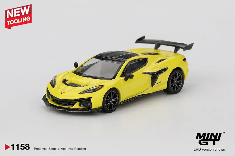 (Pre-Order) 1:64 Chevrolet Corvette (C8) Zr1 -- Accelerate Yellow -- Mini Gt Mgt01158 1