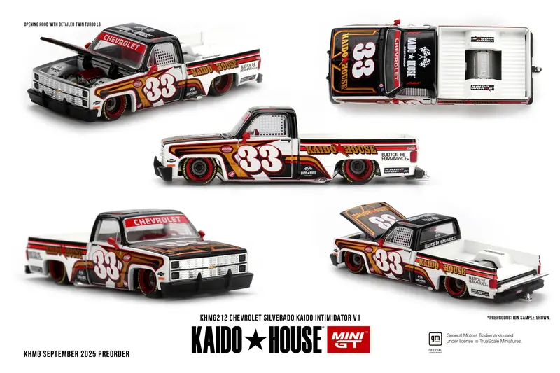 (Pre-Order) 1:64 Chevrolet Silverado Kaido Intimidator V1 -- Kaido House X Mini Gt Khmg212 1