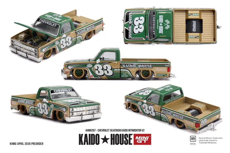 (Pre-Order) 1:64 Chevrolet Silverado Kaido Intimidator V2 -- Kaido House X Mini Gt Khmg267 1