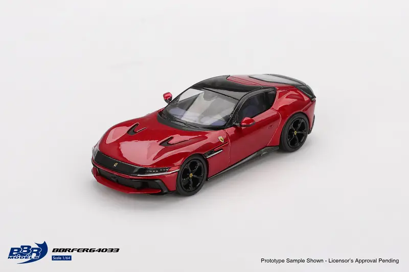 (Pre-Order) 1:64 Ferrari 12 Cilindri -- Rosso Imola (Red) -- Bbr 2