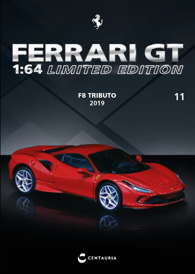 (Pre-Order) 1:64 Ferrari F8 Tributo 2019 -- Red -- Centauria / Ixo Models 1