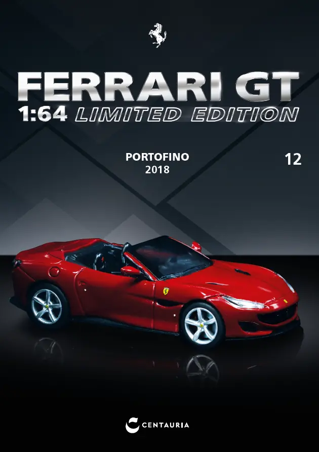 (Pre-Order) 1:64 Ferrari Portofino 2018 -- Red -- Centauria / Ixo Models 1