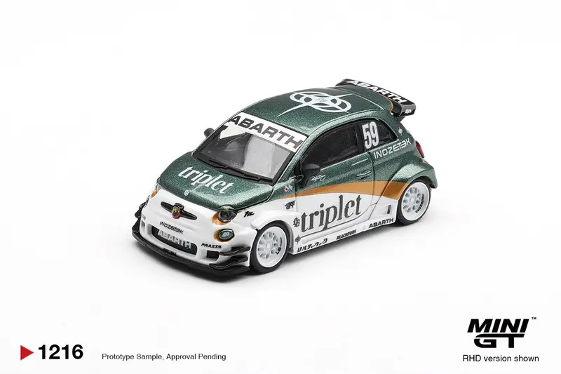(Pre-Order) 1:64 Fiat Abarth 595 Lb-Works X Abas Works -- Ty Edition -- Mini Gt Mgt01216 1