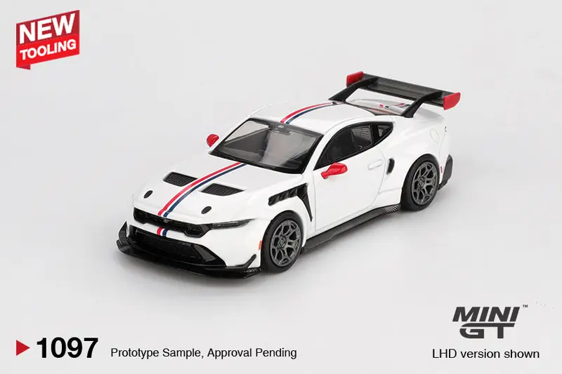 (Pre-Order) 1:64 Ford Mustang Gtd - Spirit Of America -- White -- Mini Gt Mgt01097 1