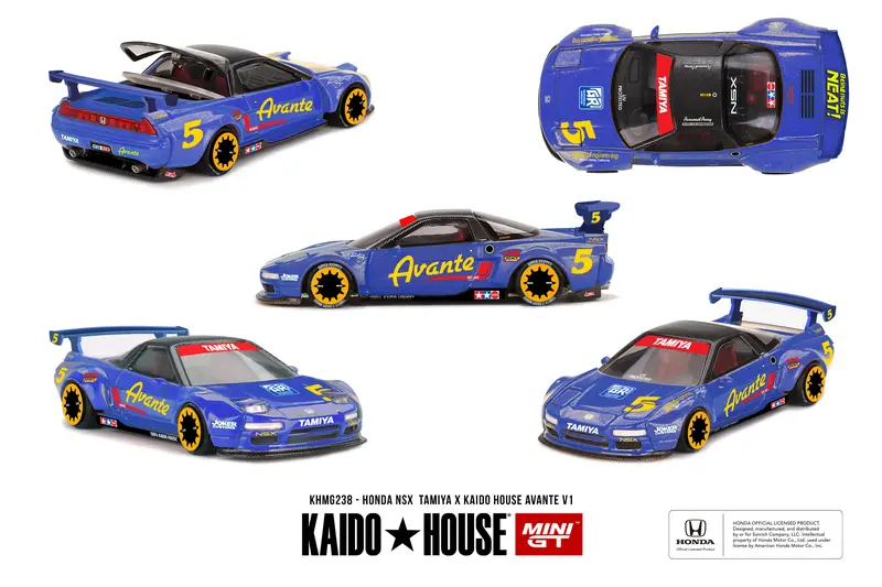 (Pre-Order) 1:64 Honda Nsx Tamiya X Kaido House "Avante" V1 -- Kaido House X Mini Gt Khmg238 1