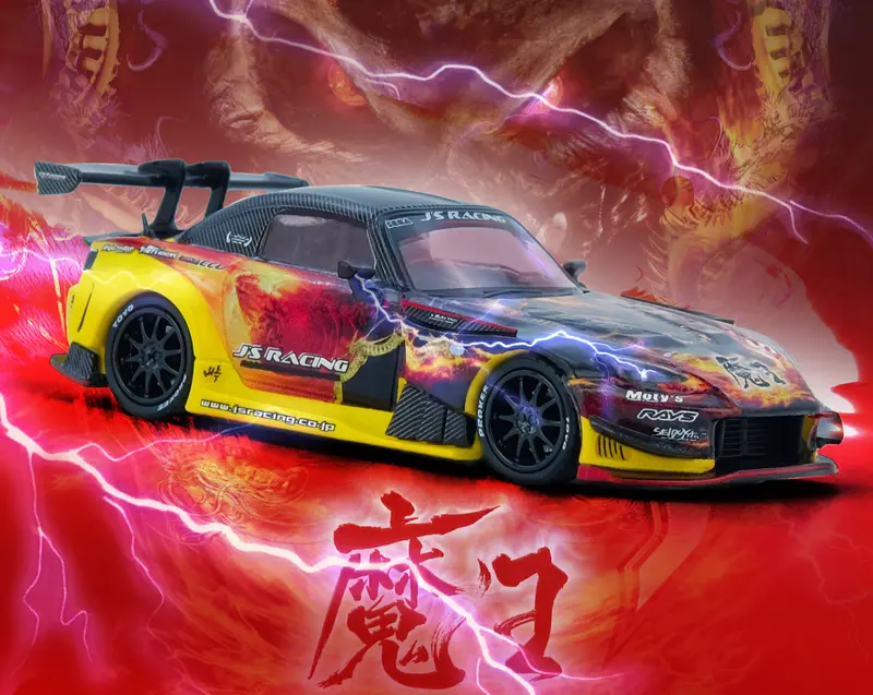 (Pre-Order) 1:64 Honda S2000 J's Racing (Ap1) -- Maou -- Inno64 1