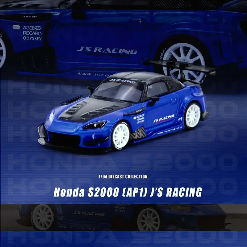 (Pre-Order) 1:64 Honda S2000 J's Racing -- Blue -- Inno64 1