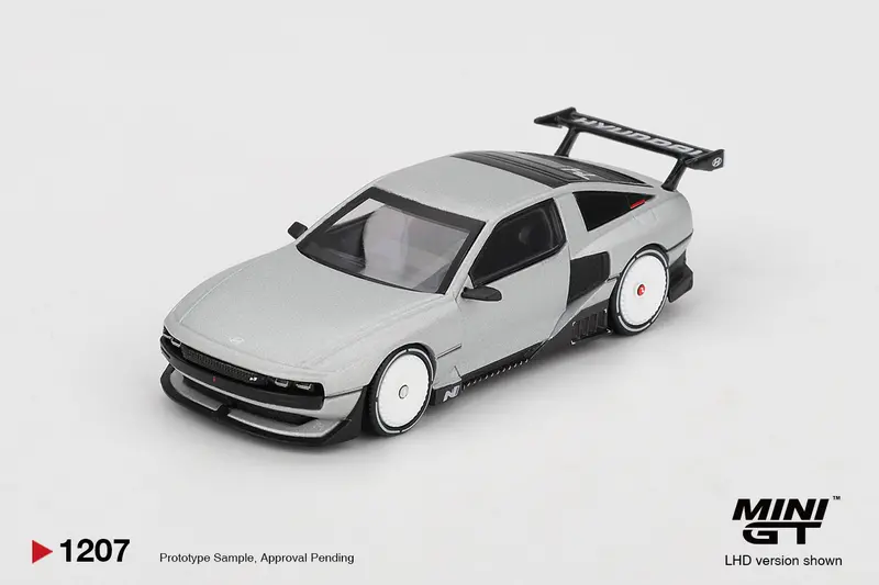 (Pre-Order) 1:64 Hyundai Concept N Vision 74 (Vp2) -- Silver -- Mini Gt Mgt01207 1