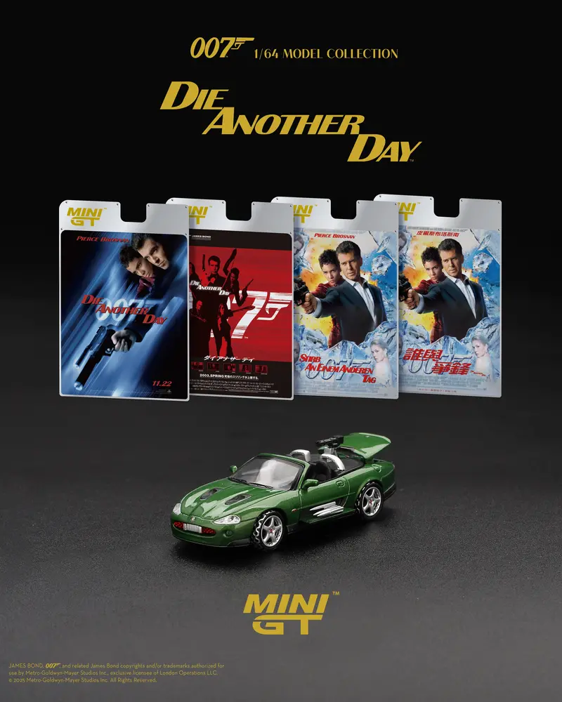 (Pre-Order) 1:64 Jaguar Xkr "Die Another Day" -- James Bond Collection -- Mini Gt 1