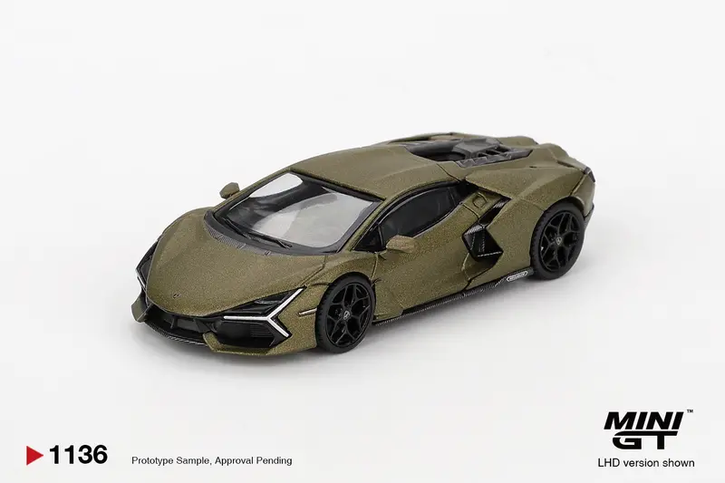 (Pre-Order) 1:64 Lamborghini Revuelto -- Verde Gea Matte Green -- Mini Gt Mgt01136 1