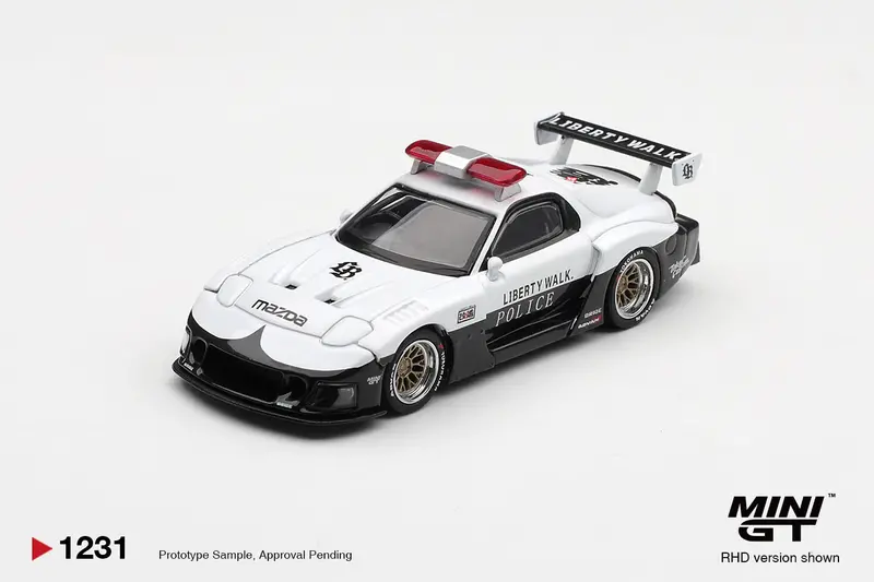(Pre-Order) 1:64 Mazda Rx-7 Lb-Super Silhouette -- Japanese Police -- Mini Gt Mgt01231 1