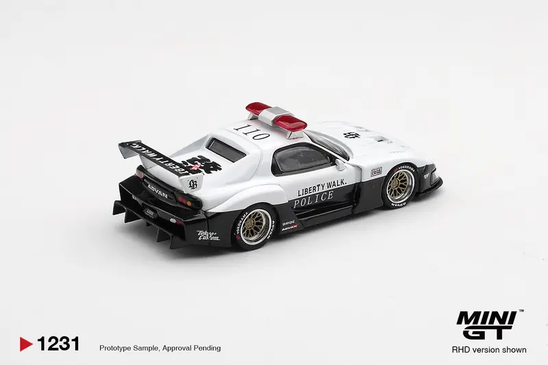 (Pre-Order) 1:64 Mazda Rx-7 Lb-Super Silhouette -- Japanese Police -- Mini Gt Mgt01231 2