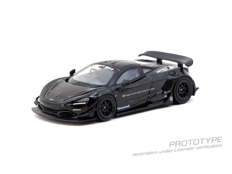 (Pre-Order) 1:64 Mclaren 720S Lb-Works -- Black -- Tarmac Works X Cm-Model 2