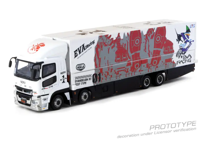 (Pre-Order) 1:64 Mitsubishi Fuso Super Great -- Eva Racing -- Tarmac Works 2