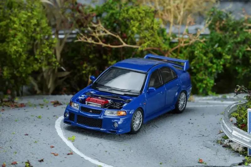 (Pre-Order) 1:64 Mitsubishi Lancer Evolution Vi Gsr -- Issel Blue Pearl -- Motorhelix 1