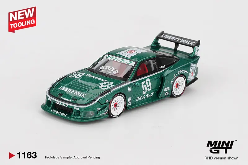 (Pre-Order) 1:64 Nissan 180Sx Lb-Super Silhouette -- #59 Green 2026 Tas -- Mini Gt Mgt01163 1