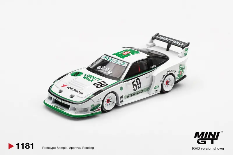 (Pre-Order) 1:64 Nissan 180Sx Lb-Super Silhouette -- #59 White -- Mini Gt Mgt01181 1