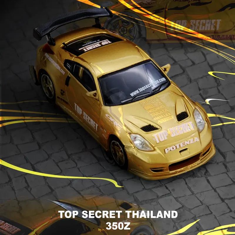 (Pre-Order) 1:64 Nissan 350Z Top Secret -- Gold Thailand -- Inno64 1