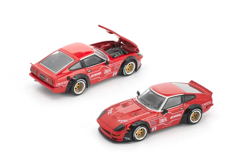 (Pre-Order) 1:64 Nissan Fairlady 280Zx Pandem -- Red -- Pop Race 1
