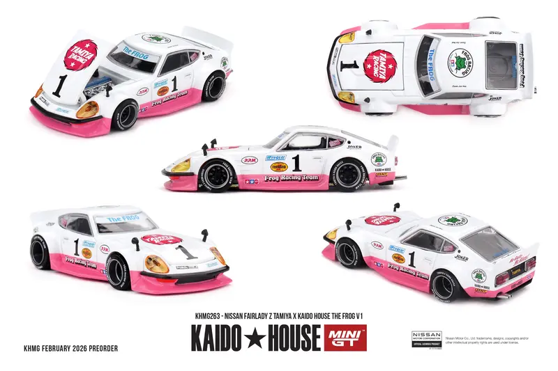 (Pre-Order) 1:64 Nissan Fairlady Z Kaido X Tamiya "The Frog" -- Kaido House X Mini Gt Khmg263 1