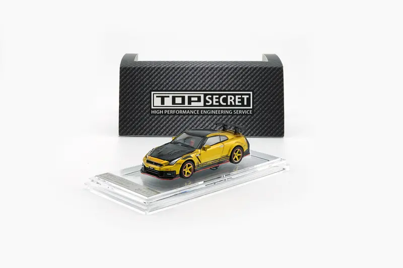 (Pre-Order) 1:64 Nissan R35 Gt-R Top Secret -- Gold -- Bm Creations 1