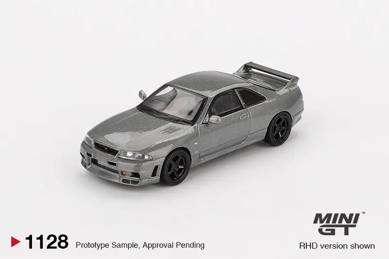 (Pre-Order) 1:64 Nissan Skyline Gt-R (Nismo Bcnr33 Crs Version) -- Dark Metal Gray -- Mini Gt Mgt01128 1