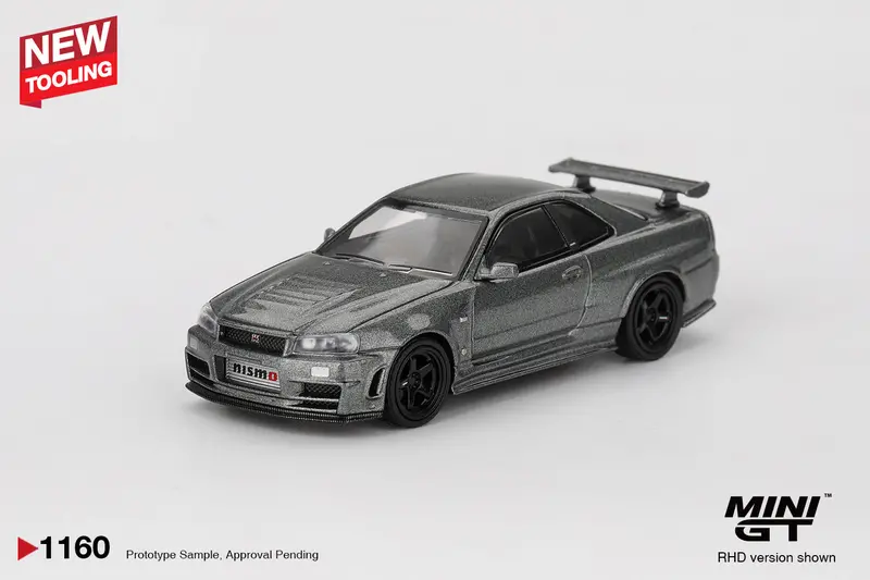 (Pre-Order) 1:64 Nissan Skyline Gt-R  (Nismo Bnr34 Crs) -- Dark Metal Gray -- Mini Gt Mgt01160 1