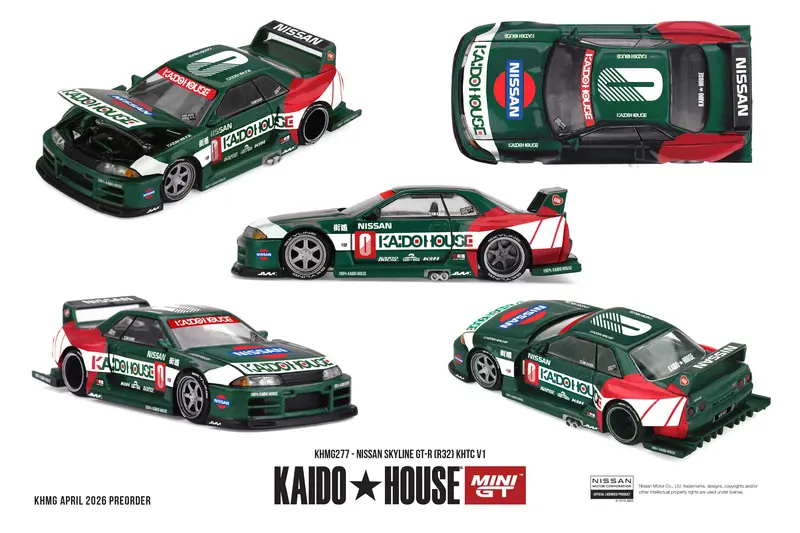 (Pre-Order) 1:64 Nissan Skyline Gt-R (R32) Khtc V1 -- Kaido House X Mini Gt Khmg277 1