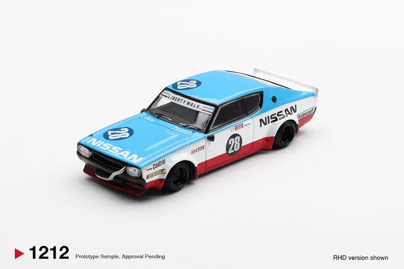 (Pre-Order) 1:64 Nissan Skyline Kenmeri Liberty Walk -- Nissan Racing '75 Concept -- Mini Gt Mgt01212 1