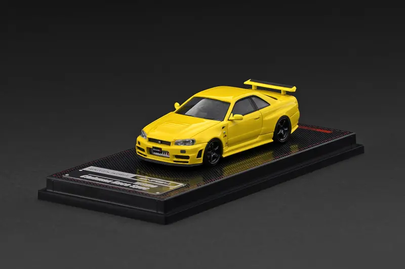 (Pre-Order) 1:64 Nissan Skyline R34 Gt-R Nismo -- Yellow Metallic -- Ignition Model Ig4176 1