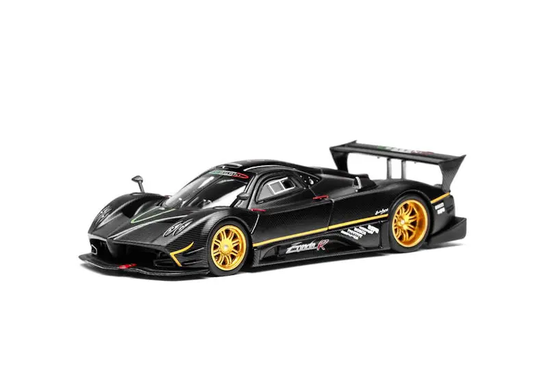 (Pre-Order) 1:64 Pagani Zonda R -- Carbon Fibre Black -- Motorhelix 2