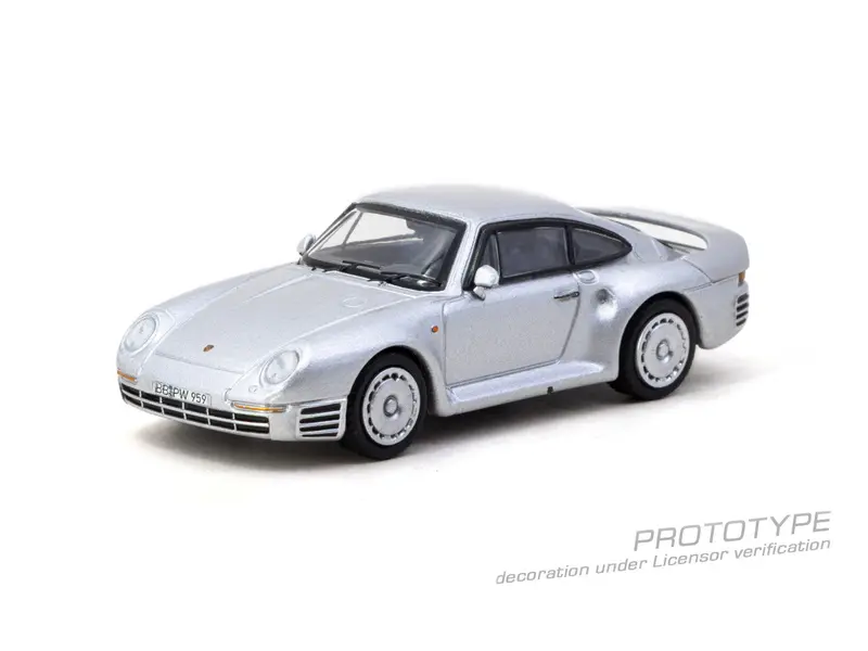 (Pre-Order) 1:64 Porsche 959 -- Silver -- Tarmac Works X Ixo 2