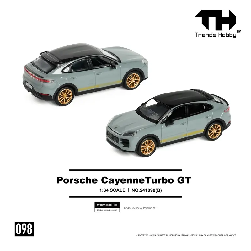 (Pre-Order) 1:64 Porsche Cayenne Turbo Gt -- Cement Grey -- Trends Hobby 2