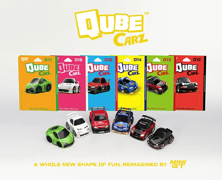 (Pre-Order) 1:64 Qubecarz Series 3 - Full Set Of 6 -- Qubecarz X Mini Gt 1