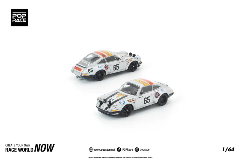 (Pre-Order) 1:64 Singer Coupe "Porsche 911" -- 1971 1000Km -- Pop Race 1
