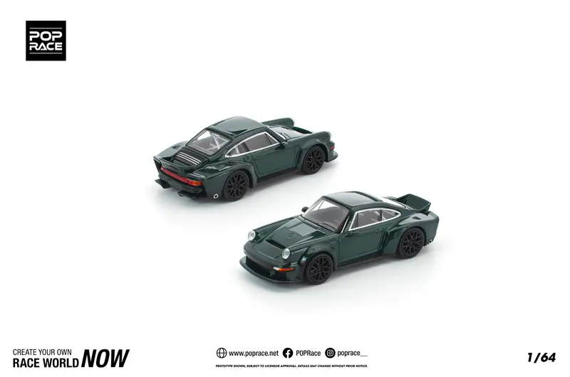 (Pre-Order) 1:64 Singer Dls Turbo (Road) "Porsche 934" -- Green -- Pop Race 1
