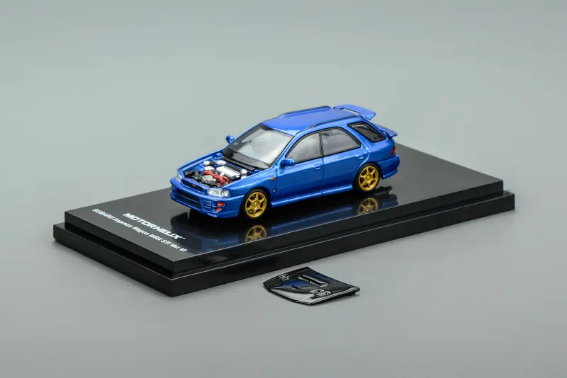 (Pre-Order) 1:64 Subaru Impreza Wagon Wrx Sti Version Vi -- Blue -- Motorhelix 1