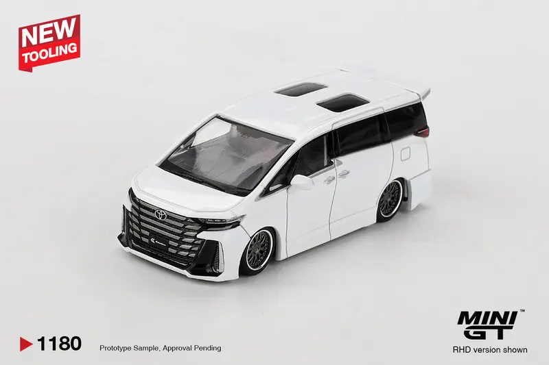 (Pre-Order) 1:64 Toyota Alphard 40 Kuhl -- White -- Mini Gt Mgt01180 1
