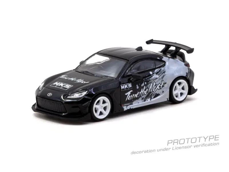 (Pre-Order) 1:64 Toyota Gr86 -- Hks Black -- Tarmac Works 1