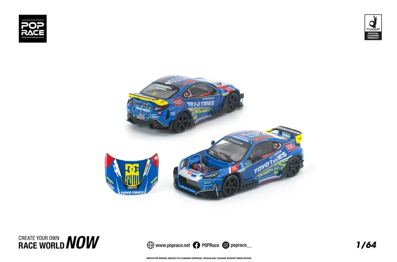 (Pre-Order) 1:64 Toyota Gr86 Pandem -- Tengku Djan Ley -- Pop Race 1