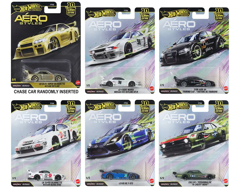(Pre-Order) Hot Wheels (10-Piece Set) Aero Style Car Culture 10Th Anniversary *Sealed* 961U 1
