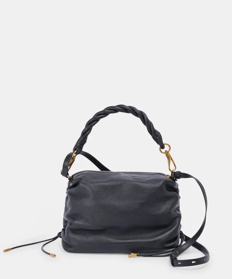 Preston Shoulder/Crossbody Black Leather 1