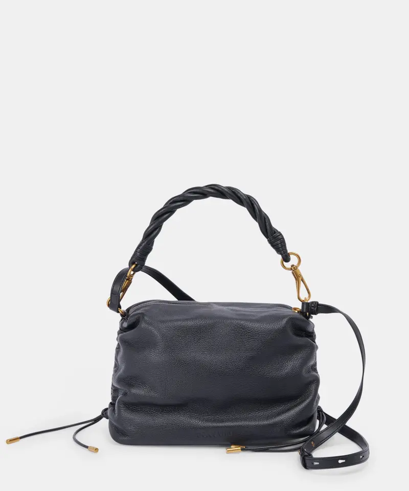Preston Shoulder/Crossbody Black Leather - Re:Vita 1